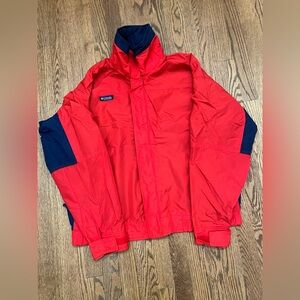 Vintage Columbia Bugaboo Jacket Mens large Red Navy Interchange Fleece Ski 90s